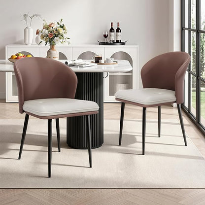 Hudson Faux Leather Dining Chair Set