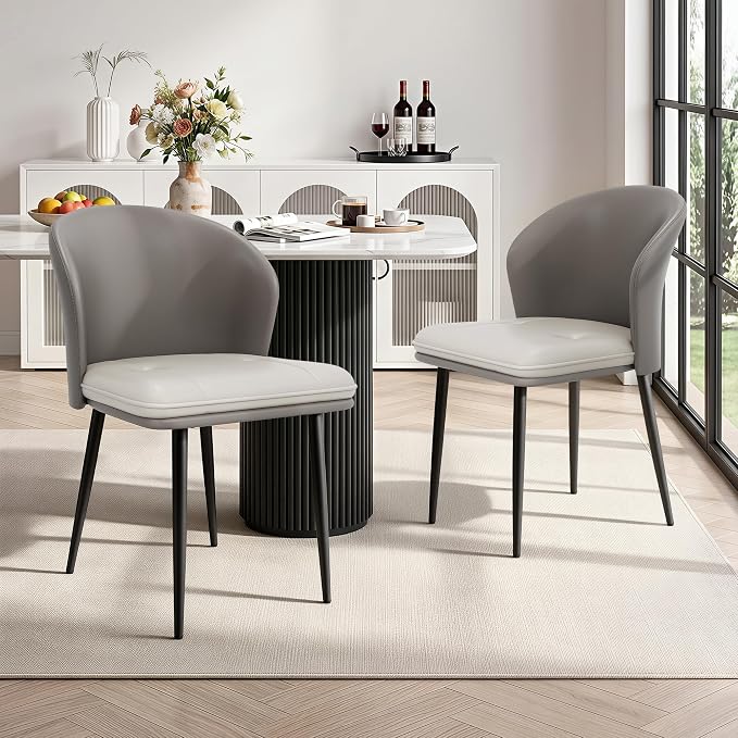 Hudson Faux Leather Dining Chair Set