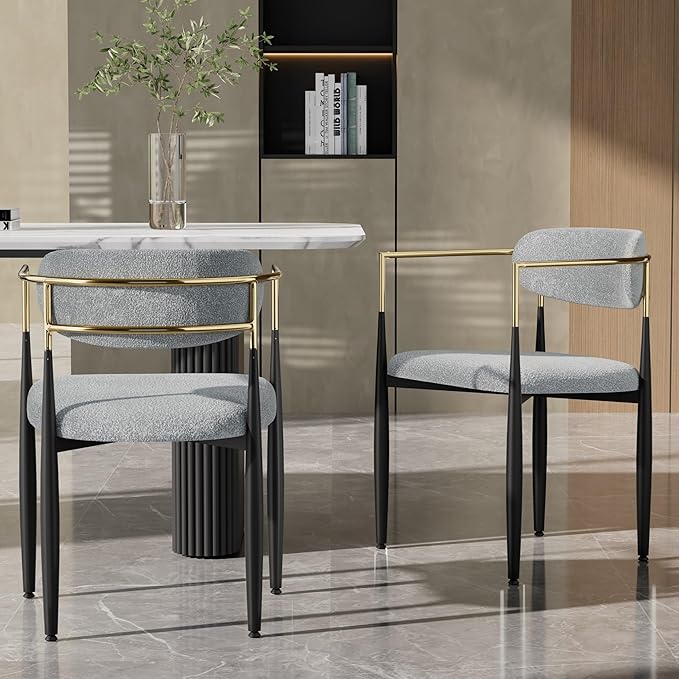 Avery Bouclé Dining Chair Set