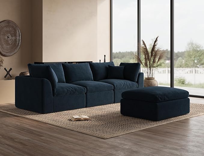 CloudLuxe Modular Sectional Sofa with Ottoman