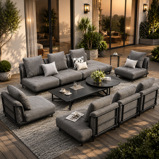 HavenLux Deep Seating Modular Patio Conversation Set
