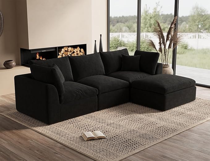 CloudLuxe Modular Sectional Sofa with Ottoman