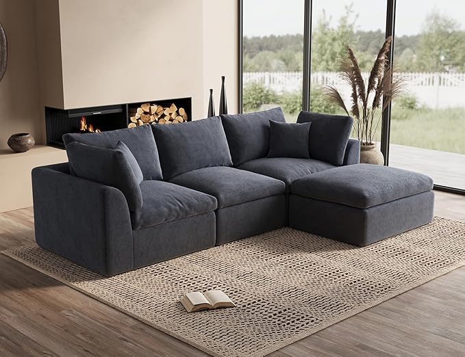 CloudLuxe Modular Sectional Sofa with Ottoman