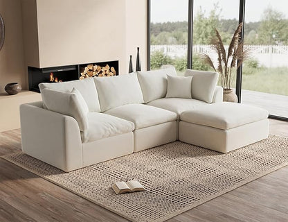 CloudLuxe Modular Sectional Sofa with Ottoman