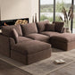 CloudLuxe Modular Sectional Sofa with Ottoman