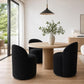 Alden 360° Upholstered Swivel Chair Set