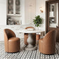Alden 360° Upholstered Swivel Chair Set