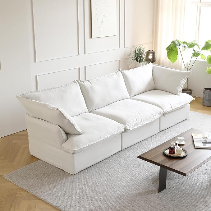 Modern Hemp Velvet Modular Sectional Sofa