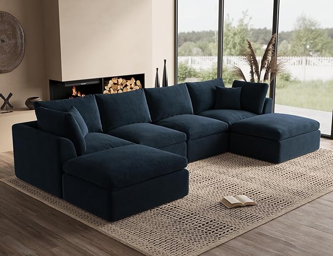 CloudLuxe Modular Sectional Sofa with Ottoman