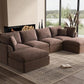 CloudLuxe Modular Sectional Sofa with Ottoman