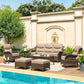 Crimson Haven Patio Conversation Set