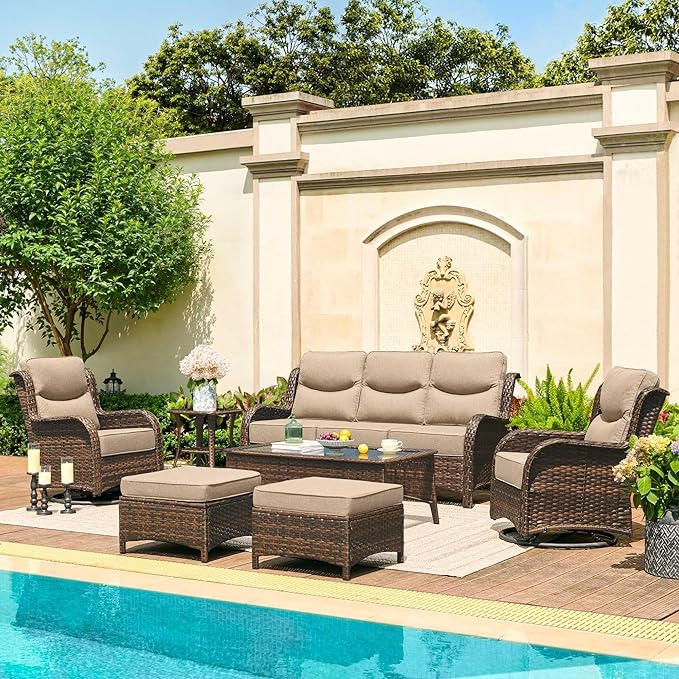 Crimson Haven Patio Conversation Set