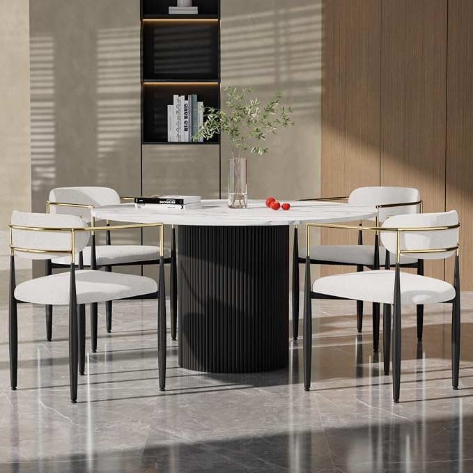 Avery Bouclé Dining Chair Set