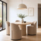Alden 360° Upholstered Swivel Chair Set