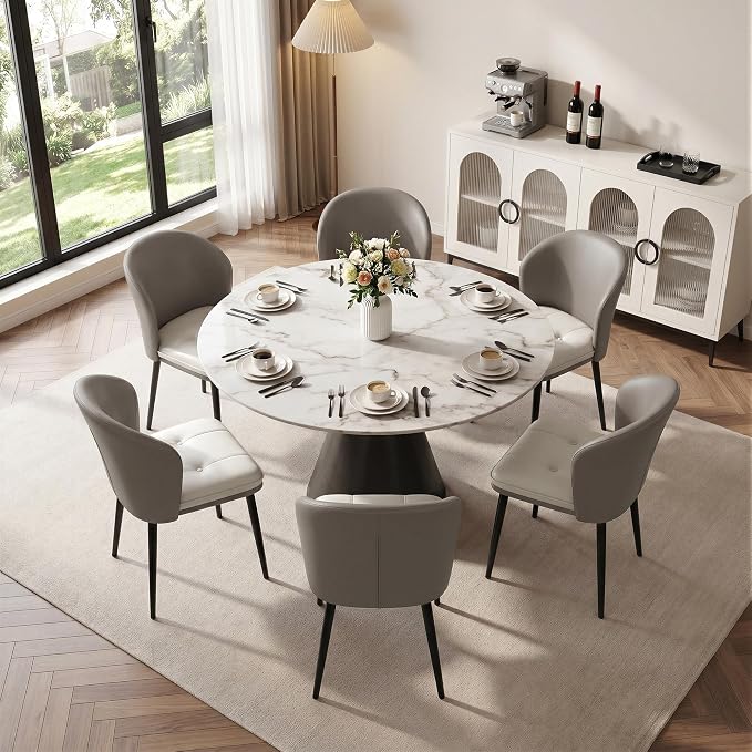 Hudson Faux Leather Dining Chair Set