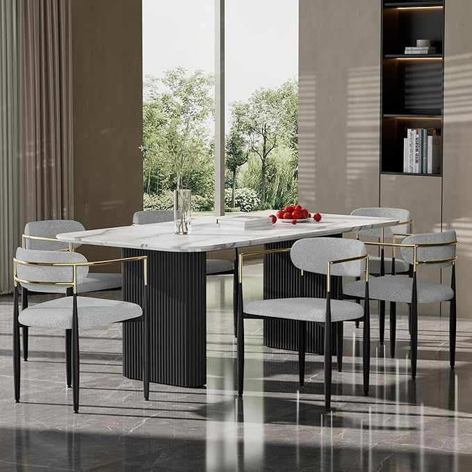 Avery Bouclé Dining Chair Set