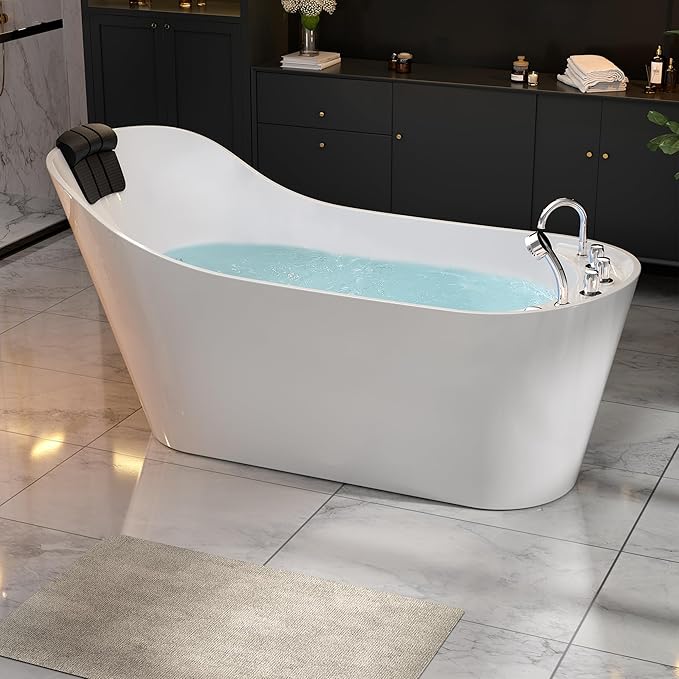 Jetted Hydromassage Whirlpool Bathtub