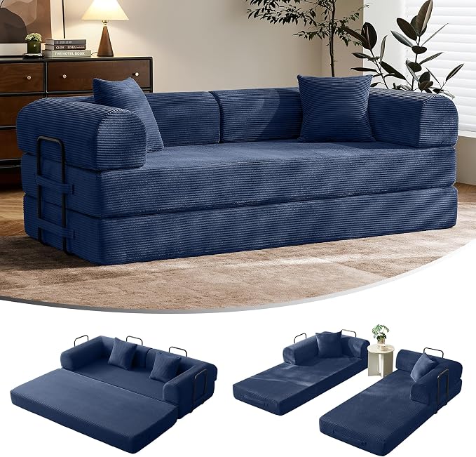 CloudRest Corduroy Sleeper Sofa Bed