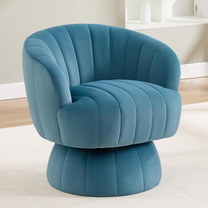 Serafina™ Velvet Swivel Accent Chair