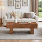 Architectural Block Base Coffee Table