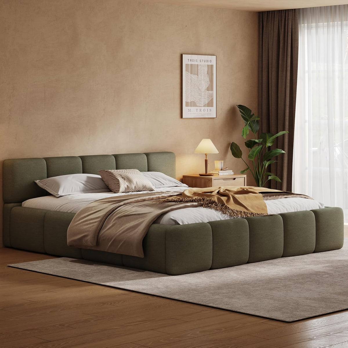 DreamCloud Bouclé Platform Bed