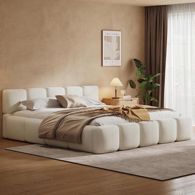 DreamCloud Bouclé Platform Bed