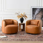 Estate Collection™ Genuine Leather Swivel Accent Chair