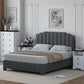 Cloud Bouclé Upholstered Platform Bed