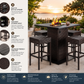 The Cove Collection 5-Piece Bar-Height Patio Set