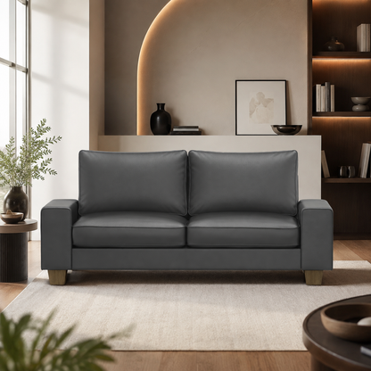 LuxeLine™ Faux Leather Sofa