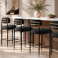 Modern Bouclé Counter Stool Set