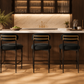 Modern Bouclé Counter Stool Set