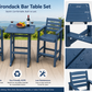 Adirondack Bar Table Set
