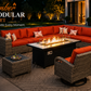 Sunset Ember 16-Piece Patio Fire Pit Set