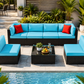 BreezeHaven Outdoor Sectional Set