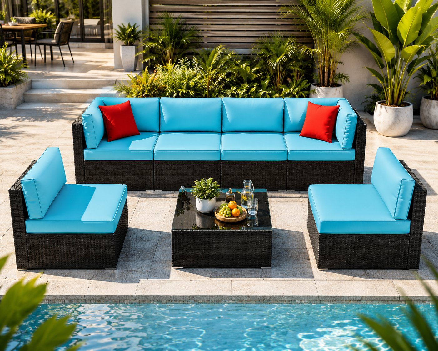 BreezeHaven Outdoor Sectional Set