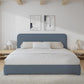 Modern Cloud Curve Bouclé Bed