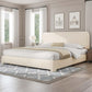 Modern Cloud Curve Bouclé Bed