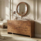 Modern Curved Oak Dresser