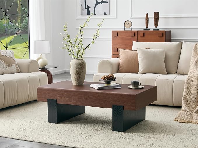 Architectural Block Base Coffee Table