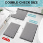 Premium Thick Microfiber Non-Slip Bath Mat, 4 Piece Set