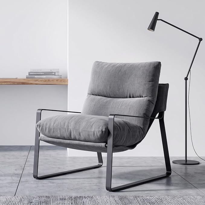 Montrose Fabric & Leather Accent Chair