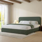 Modern Cloud Curve Bouclé Bed