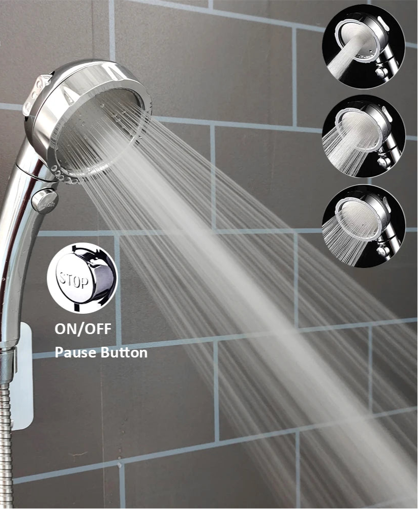 Universal High Pressure Shower Head Set