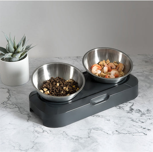 Non-Slip, Elevated Stainless Steel Bowl