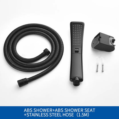 Modern Sleek High-Pressure Shower Head Set