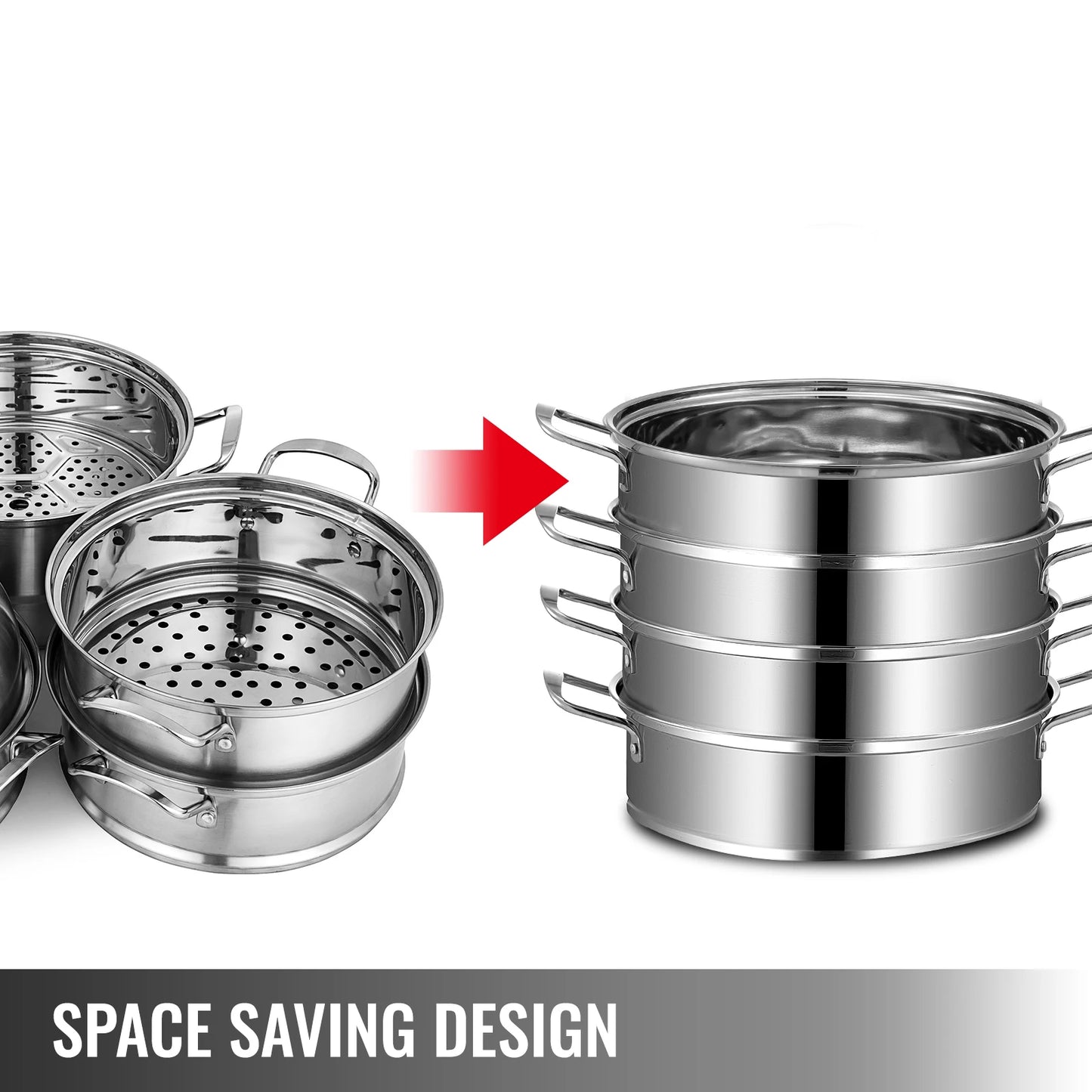 Vevor® 5-Tier Stainless Steamer