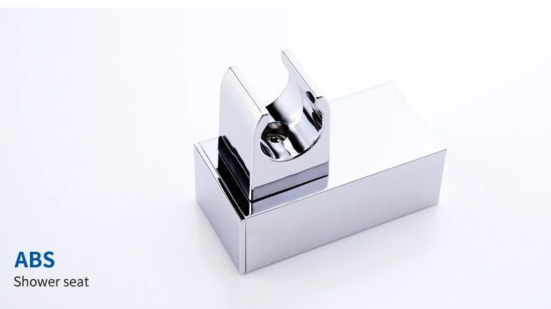 Modern Sleek High-Pressure Shower Head Set
