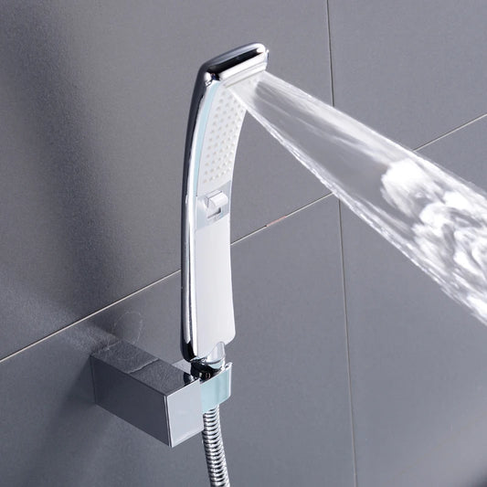 Modern Sleek High-Pressure Shower Head Set