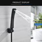 Modern Sleek High-Pressure Shower Head Set